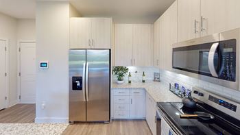 Stainless steel kitchen appliance package